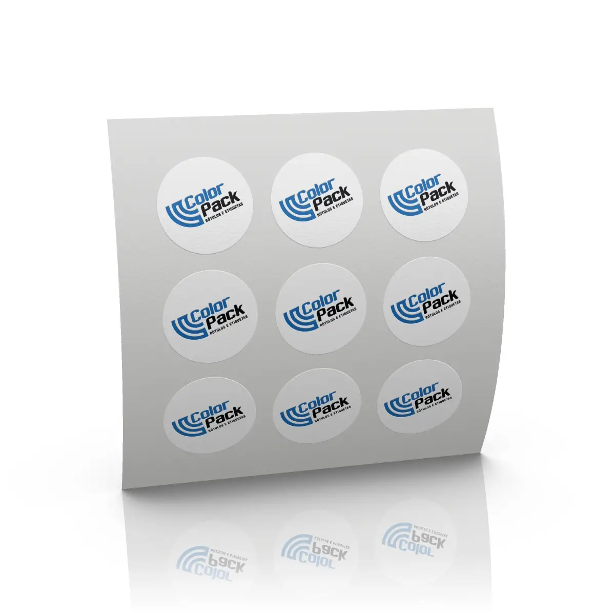 Adesivo Redondo - Folha