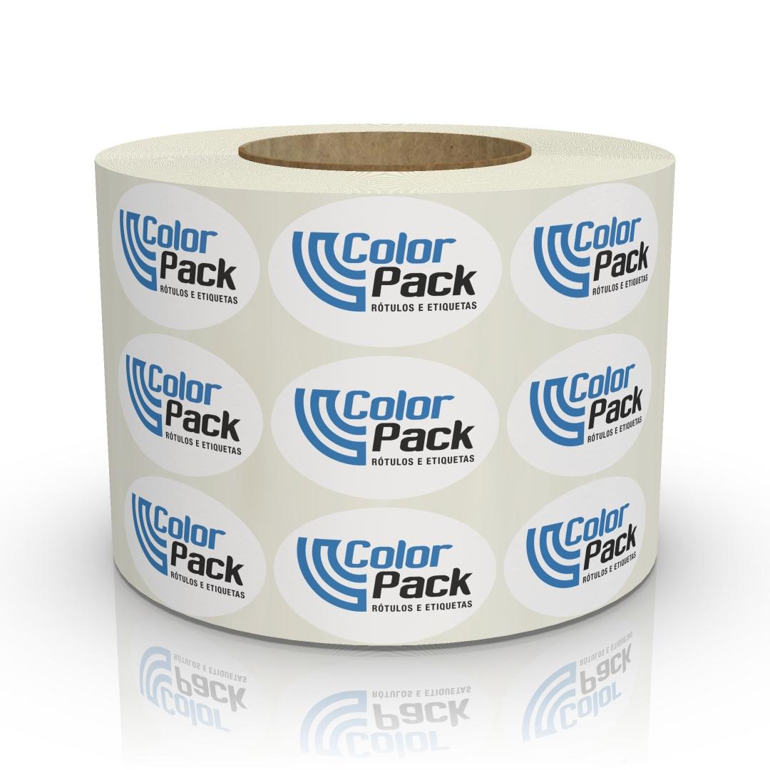 Rótulo Adesivo Oval - Rolo